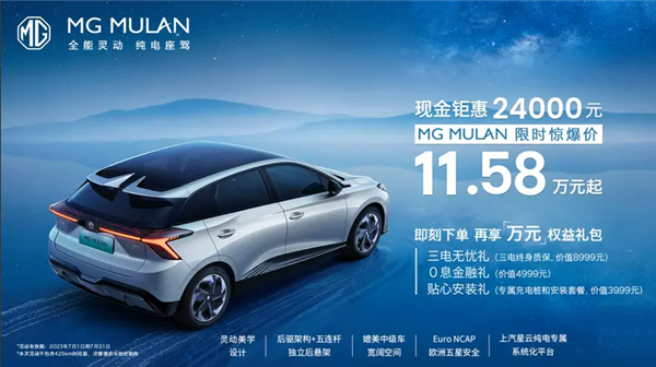 MG MULAN܇(yu)2.4f(wn)11.58f(wn)Ԫ(qun)